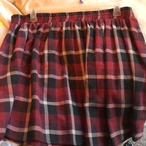 Plaid skirt